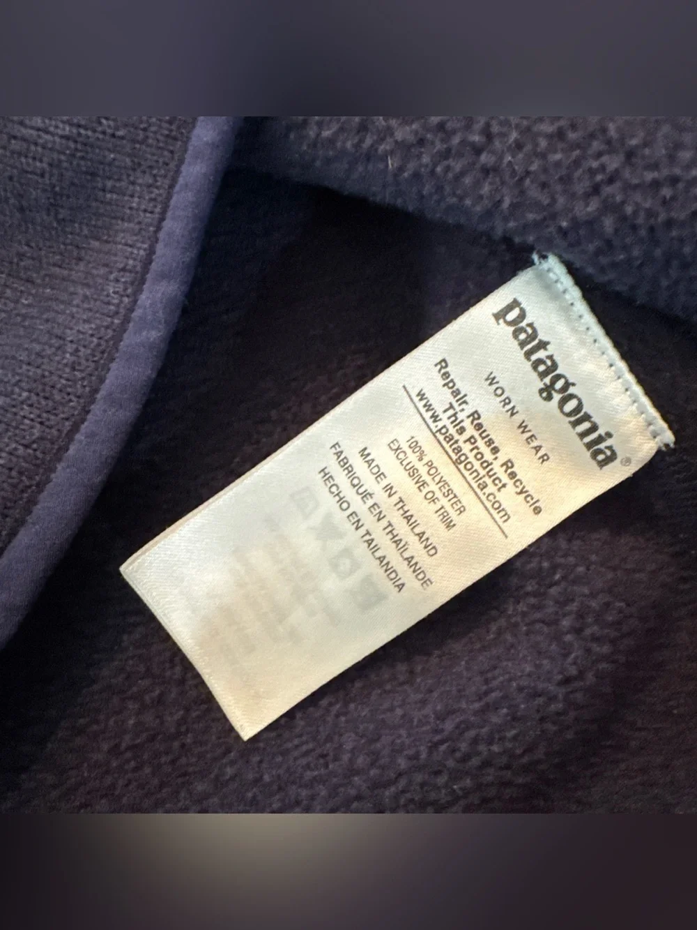 Patagonia Performance Better Sweater Mens Size M Blue Full Zip Jacket